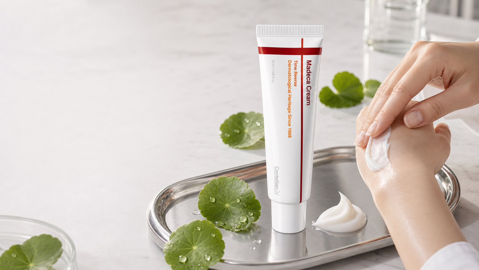 Generated editorial visual for CENTELLIAN 24 Madeca Cream Time Reverse variant 3
