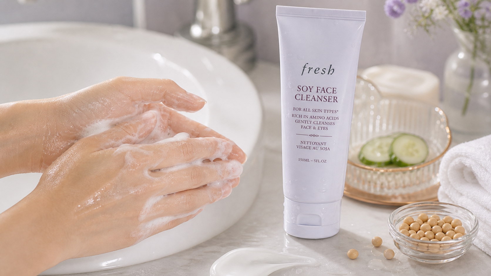 Generated editorial visual for Fresh Soy Face Cleanser variant 2