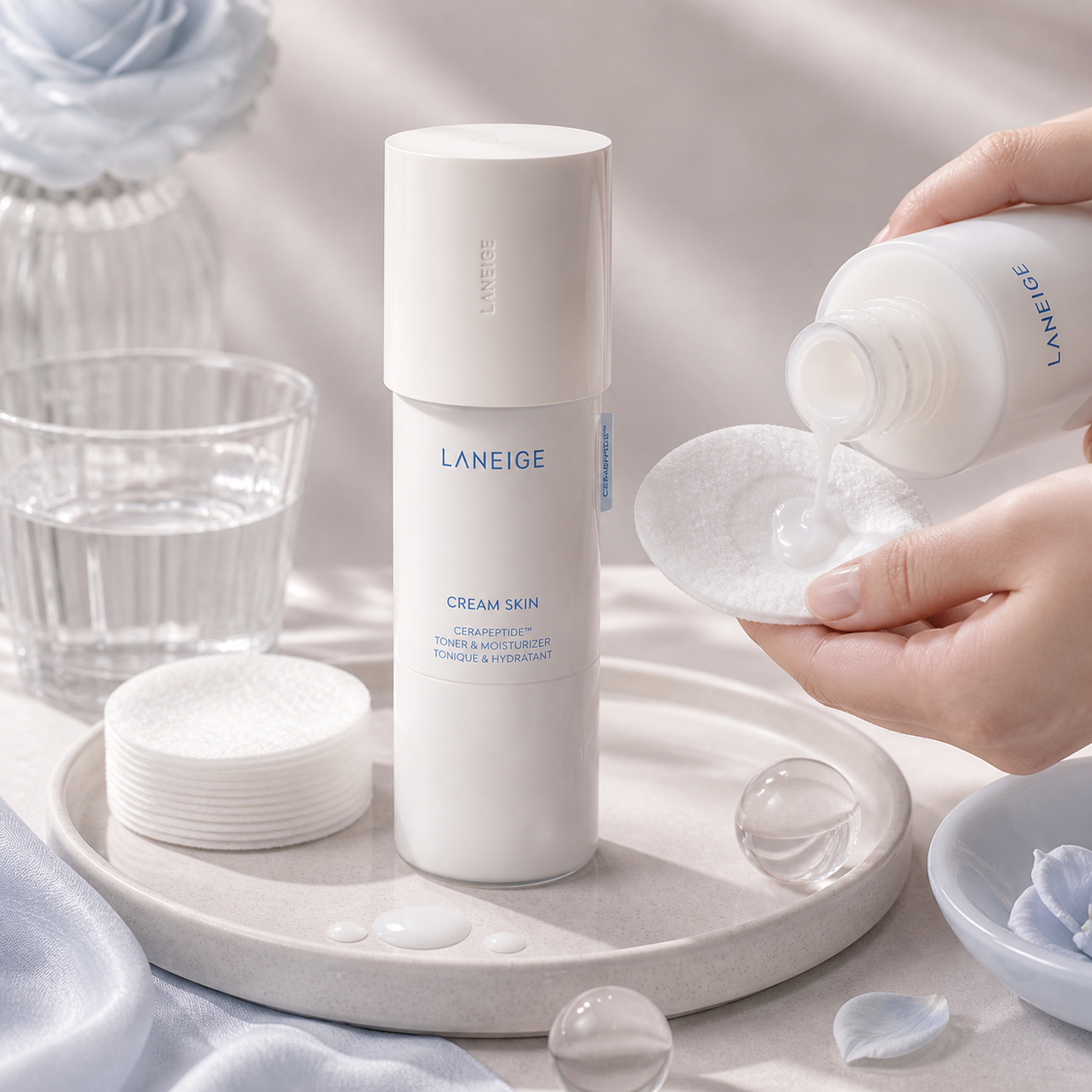 Generated editorial visual for LANEIGE Cream Skin Toner & Moisturizer