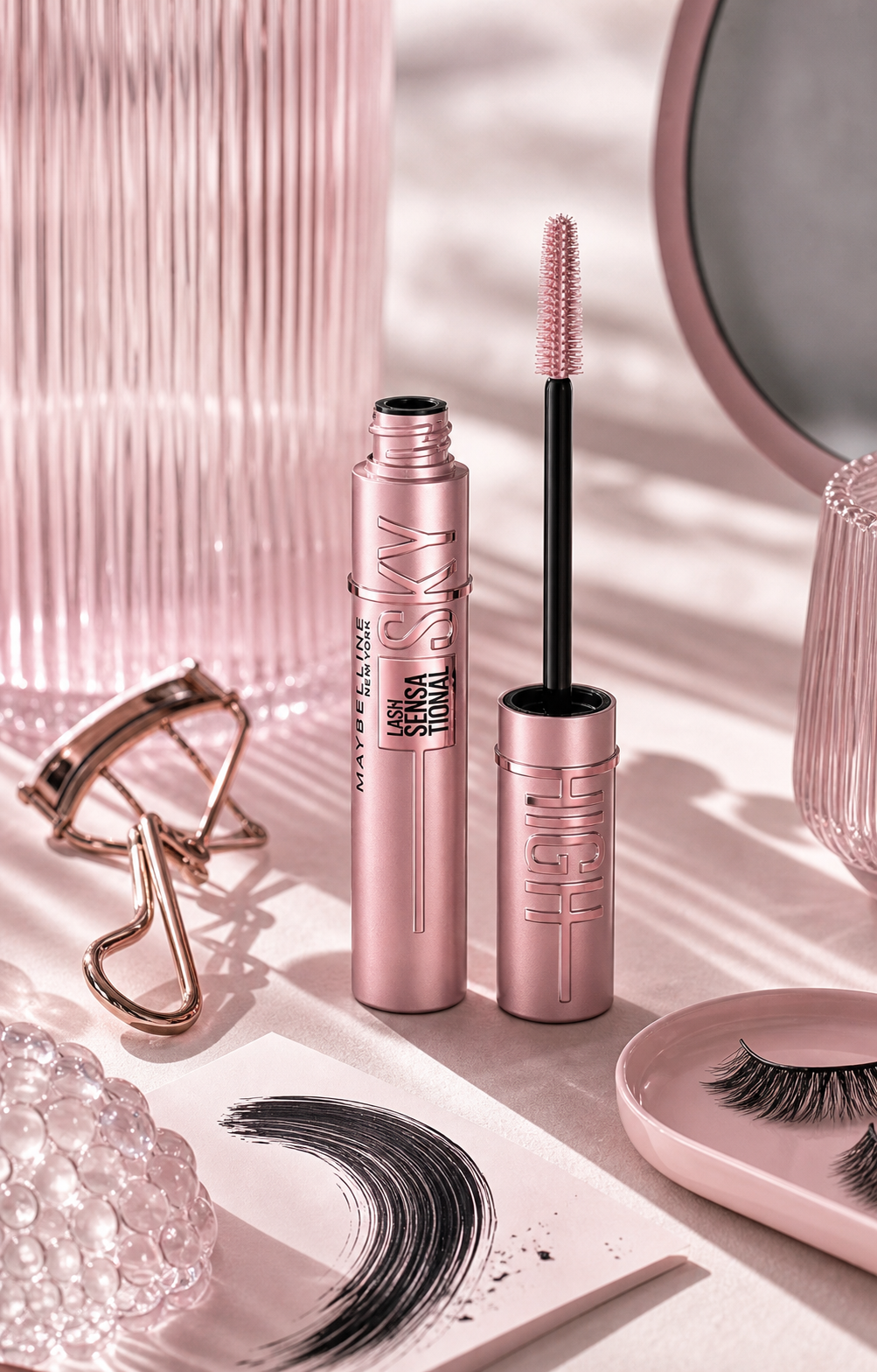Generated editorial visual for Maybelline Lash Sensational Sky High Mascara variant 2